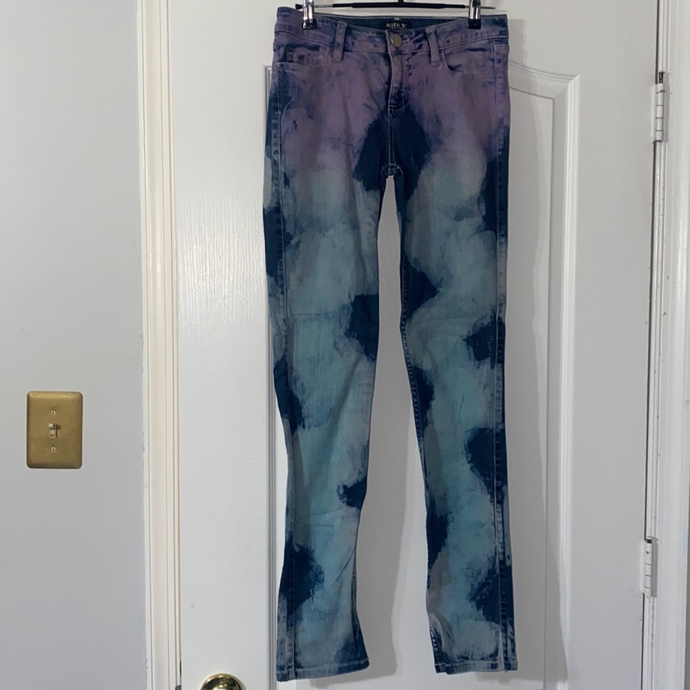 CUTE Allen B. by Allen Schwartz Women’s Colorful Acid Wash Skinny Jeans, Sz. 4
